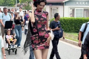 谁懂两米女生穿旗袍的反差感？“诺姐”这一身太魅啦😍